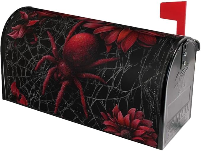 Halloween Mailbox Covers Magnetic Letterbox Covers 21x18 Inch for Garden Outdoor Decoration