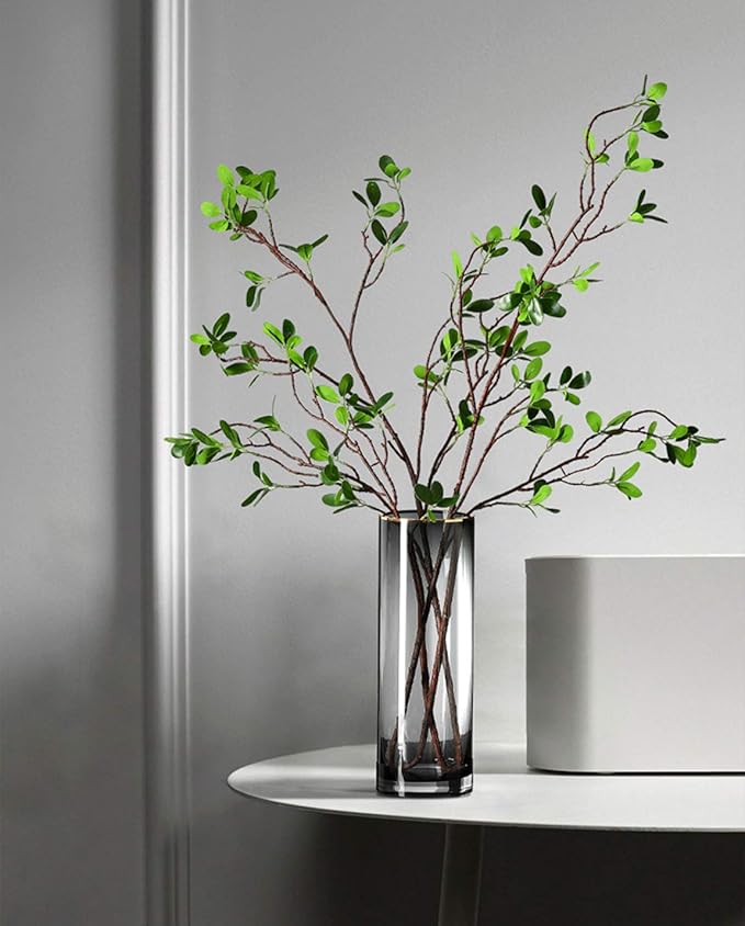 Artificial Plant 43.3 Inch Green Branches Leaf Shop Garden Office Home Decoration (6 pcs)