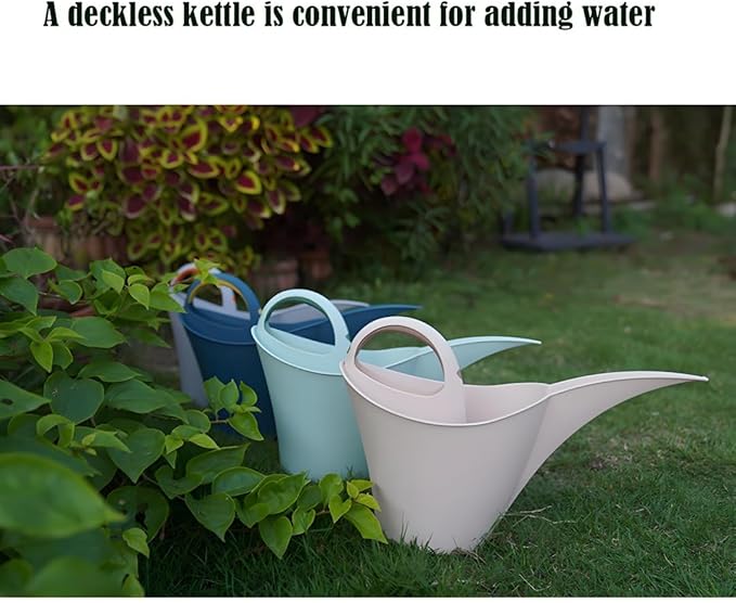 Gardening Watering Can with Long Spout,Watering Can for Outdoor Plants,Anti-Splash Design,Indoor/Outdoor Plants, Lightweight & Durable-2L (Light Pink)