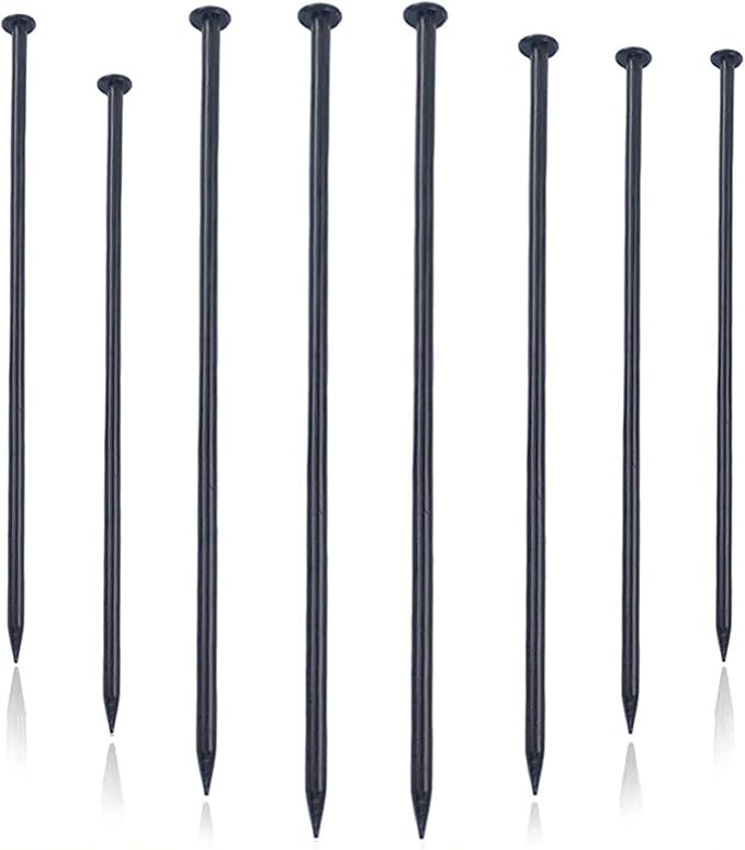 6 Inch Metal Landscape Stakes, Artificial Grass Nails, Landscaping Staples, Edging Anchor Stake，Metal Garden Stakes, for Garden Ground Lawn Paver Timber Border Weed Barrier Spikes（45 Pack）