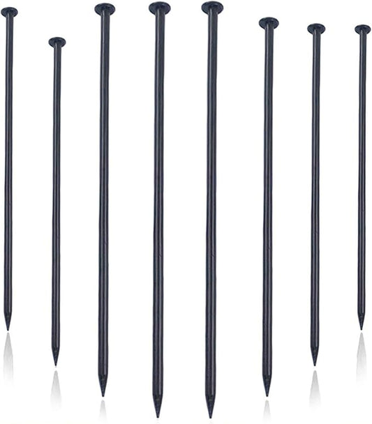 6 Inch Metal Landscape Stakes, Artificial Grass Nails, Landscaping Staples, Edging Anchor Stake，Metal Garden Stakes, for Garden Ground Lawn Paver Timber Border Weed Barrier Spikes（45 Pack）