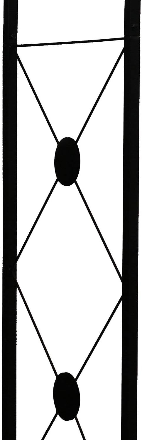 Steel Garden Arch, 7'6" High x 4'7" Wide, Garden Arbor for Various Climbing Plant, Outdoor Garden Lawn Backyard