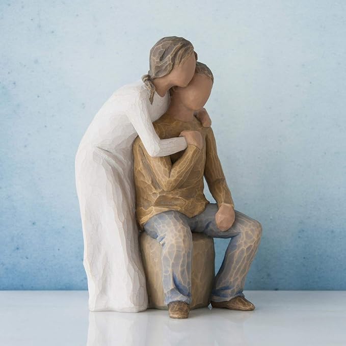 Willow Tree You and Me (Darker Skin Tone & Hair Color), Sculpted Hand-Painted Figure