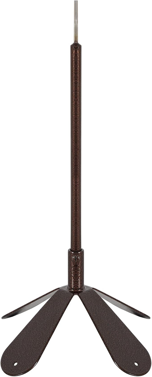 EZ Vane Weathervane 4-Sided Mount — Antique Copper Finish, Handcrafted in USA, Steel with Durable Triple Powder Coating