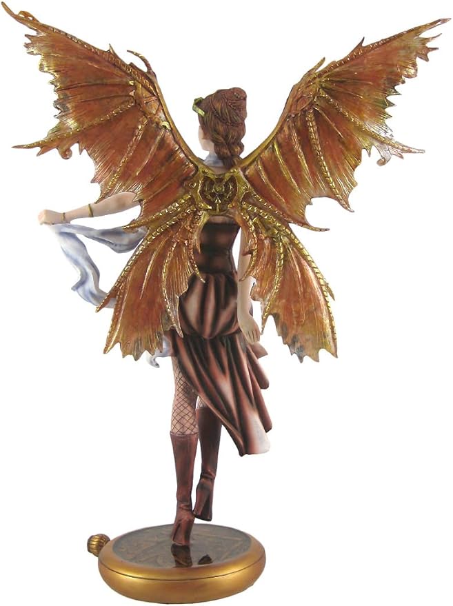 PTC 13.13 Inch Steampunk Fairy Aviator Adventure Statue Figurine