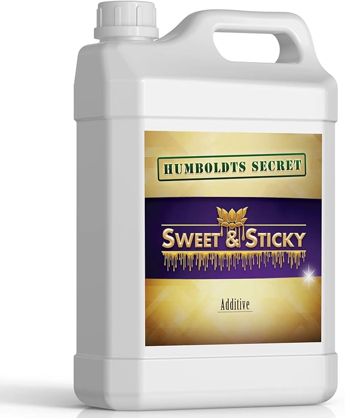 Humboldts Secret Sweet & Sticky Carbohydrate and Saccharide Plant Energy Additive | Indoor and Outdoor Plant Nutrients Enhancer for Growth and Aroma | Boosts Flavor and Resin Development | 1 Gallon