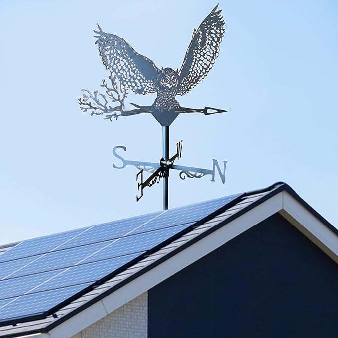 Roof Mount Weather Vane Garden Stake Weathervane for Garden Yard Patio