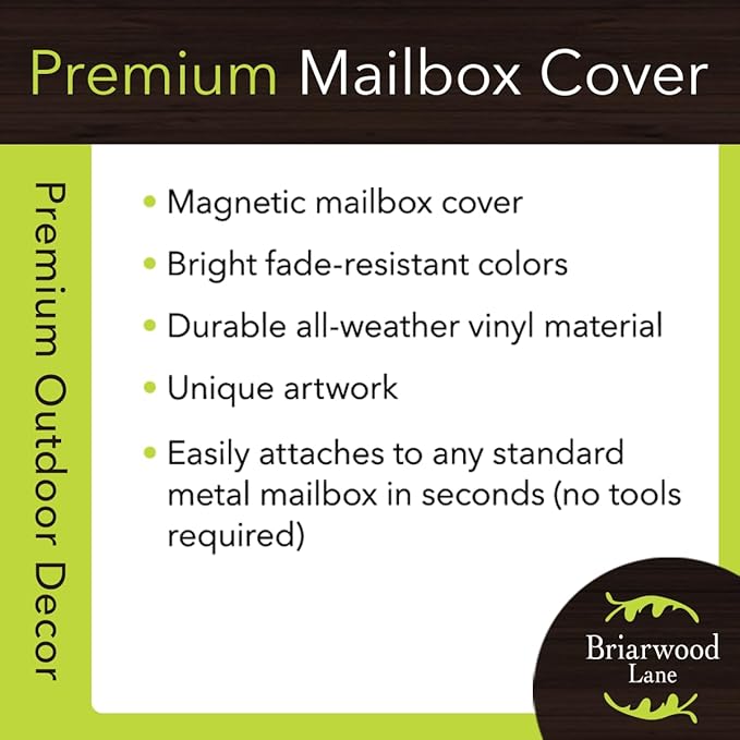 Briarwood Lane American Picnic Rustic Magnetic Mailbox Cover