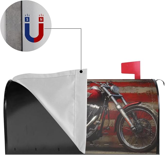 American Flag Mailbox Covers Magnetic Letterbox Covers 21x18 Inch for Garden Outdoor Decoration