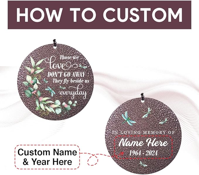Sympathy Wind Chimes, Personalized Wind Chime for Loss of Loved Ones, Memorial Gifts Wind Chimes, Metal Bereavement Condolences Gifts for Funeral 36inch (Produced in USA)