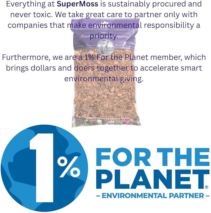 SuperMoss (23261) Coco Mulch, 200 in3, Natural Brown