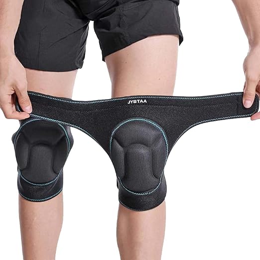 Men/Women plus size knee padsKnee Pads For Cleaning, Work, Construction, Floors,With Soft Inner Liner Kneepads Perfect For Gardening and Housework,Painter,Weeding/Planting,Photographe.Black XL