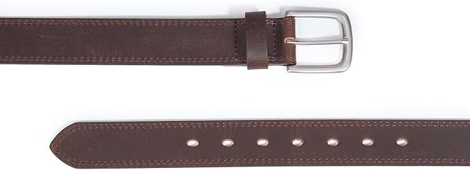 VATAN Men's Genuine Leather Casual Every Day Jeans Belts, Handmade Men Leather Belt with Gift Box