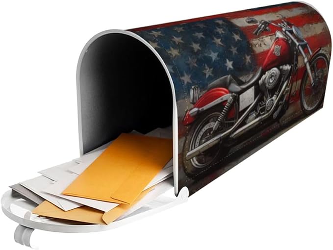 American Flag Mailbox Covers Magnetic Letterbox Covers 21x18 Inch for Garden Outdoor Decoration
