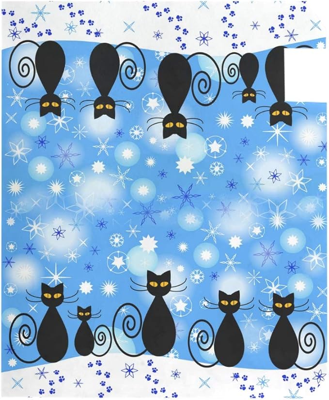 ALAZA Winter Cats and Falling Snow Magnetic Mailbox Cover Christmas Oversized-25.5" x20.8"