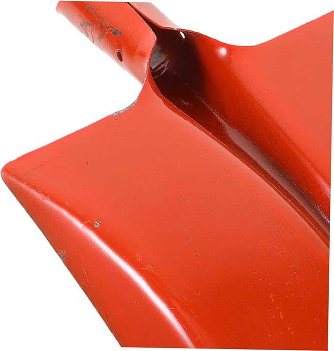 Yardwe Heavy Duty Gardening Hand Shovel - Carbon Steel Garden Spade with Extra-Large Smooth Edge Head for Digging and Soil Transfer, Lightweight and Easy to Use, Red, 14.76 X 7.95 X 1.77 Inches