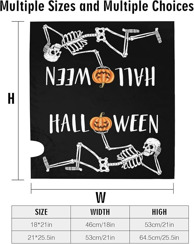 Skull Pumpkin Halloween Mailbox Cover, Large Size Magnetic Mailbox Cover, Waterproof Halloween Spooky Mail Wraps for Outdoor Yard Garden Decor, 25.1x21 Inch