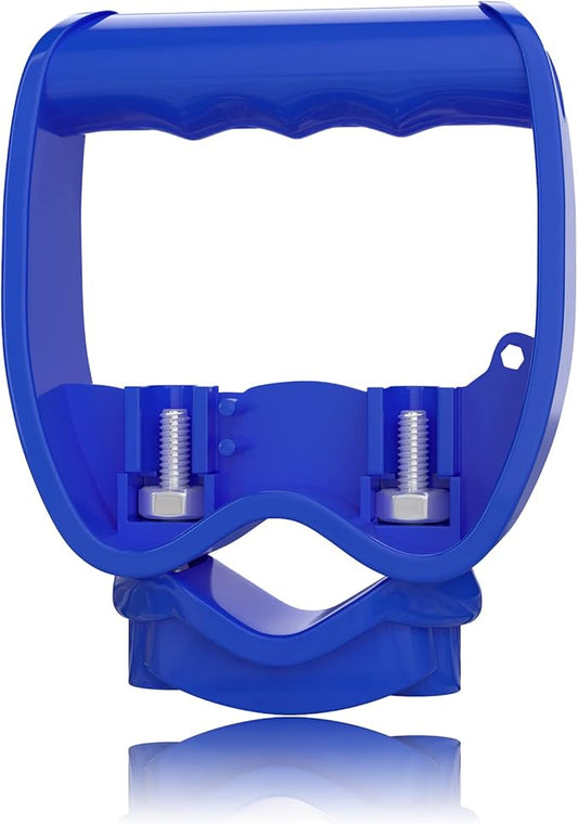 Garden Shovel Handle Attachment, Labor Saving Tool Grip for Back Saver, Work with Garden Shovels, Snow Shovels, Rakes, D Grip Ergonomic Handle Replacement, Blue