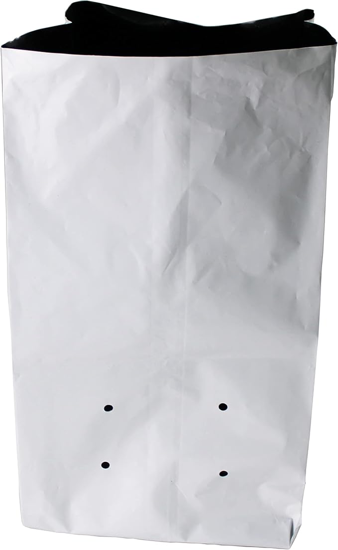 HFS(R Poly Grow Bag Planters Panda Film Black and White for Nursery Horticulture 10 Gallon - 25 PC