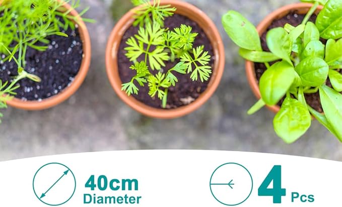 Coconut Fiber Mulch Discs for Plant Frost Cold Protection in Winter, 15.7inches/ 40cm Large Diameter Plant Protection Cover Coco Coir Mulch Ring, 4pcs Set