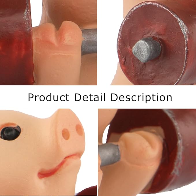 Pig Statue Mini Pig Figurine, Resin Home Decor, Lucky Animal Garden Statue for Micro Landscape (Pig Lifts Dumbbells)