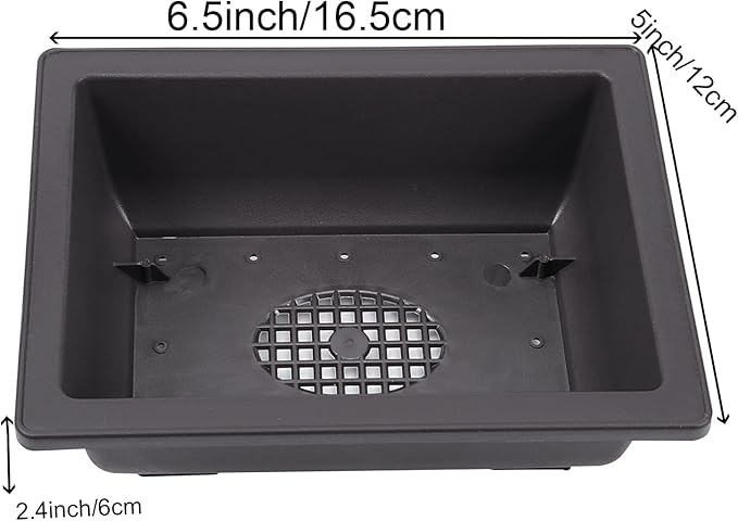15 PCS 6.5 Inch Bonsai Training Pots with Trays, Rectangular Plastic Growing Pots, Flower Succulent Pots Container for Garden, Yard, Office, Porch, Balcony, Home Decoration