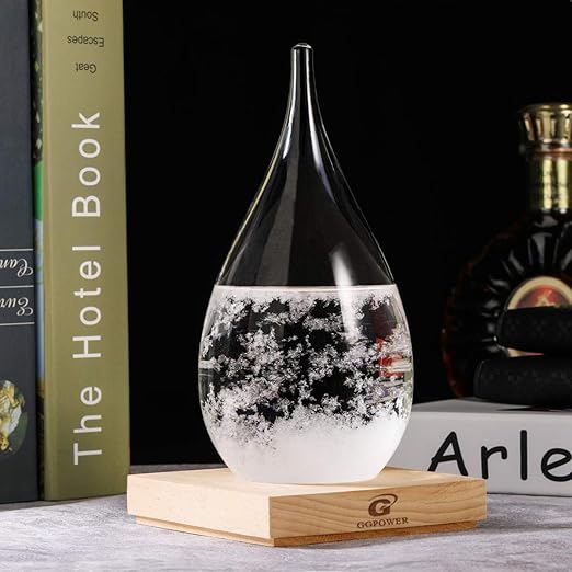 Storm Glass Weather Predictor Snow Globes for Adults Galileo Thermometer Indoor Creative Forecast Nordic Style Decorative