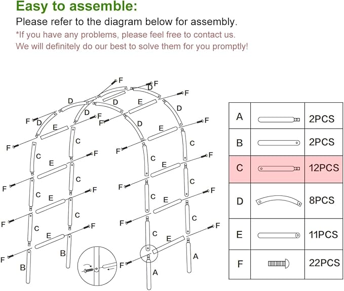 Metal Pergola Arbor, 4.6 Feet Wide x7.9 Feet High,Assemble Freely Lightweight Wide Garden Arch for Various Climbing Plant Wedding Garden Arch Bridal Party Decoration Wide Arbor,Green