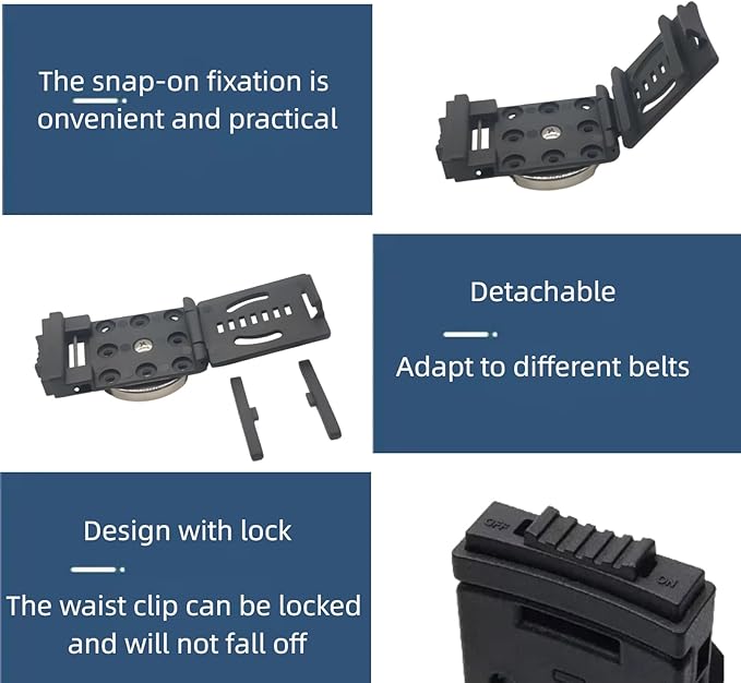 Magnetic Tool Holder,Magnetic Belt Clip-On Belt Holster for Wrench, Pliers, Screw Driver, Hammer, Screws, Nails,Sockets, Trowel, Drill Bit