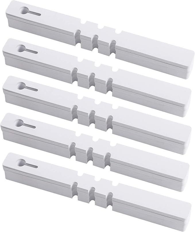 KINJOEK 600 PCS White Plant Labels, PVC Plant Tags for Garden Adjustable Plant Tags