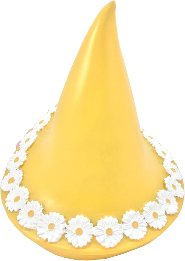 GlitZGlam Giant Baby Gnome for The Enchanted Gnome and Fairy Garden (6 Inches Tall) (Yellow)