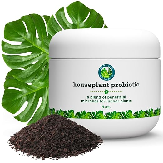 Houseplant Soil Conditioner & Probiotic – Organic Growth Booster (1-1-4) for Rejuvenating Tired Plants | Improves Soil Structure & Nutrient Availability for Stronger Roots & Fuller Leaves | 4 oz