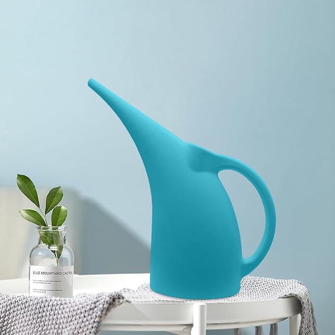 Watering Can for Indoor and Outdoor Plants - 1/2 Gallon - Blue