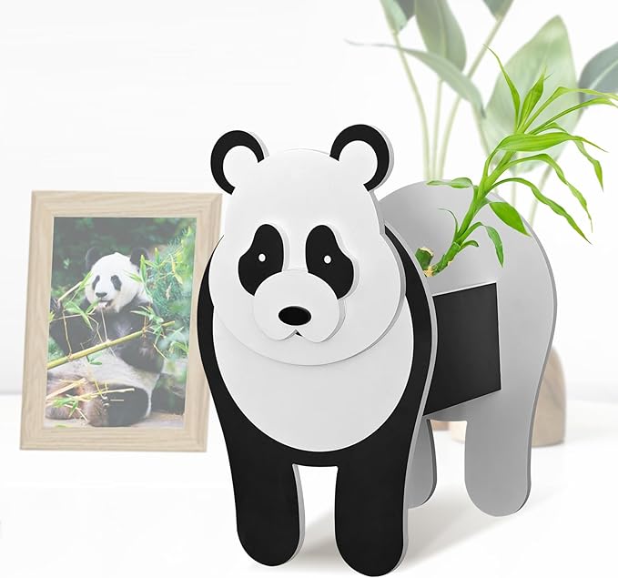 Panda Planter, Cute Animal Shape Flower Planters, Plant Pots for Indoor/Outdoor Garden Decor, Unique Gifts/Souvenirs for Pet Lovers