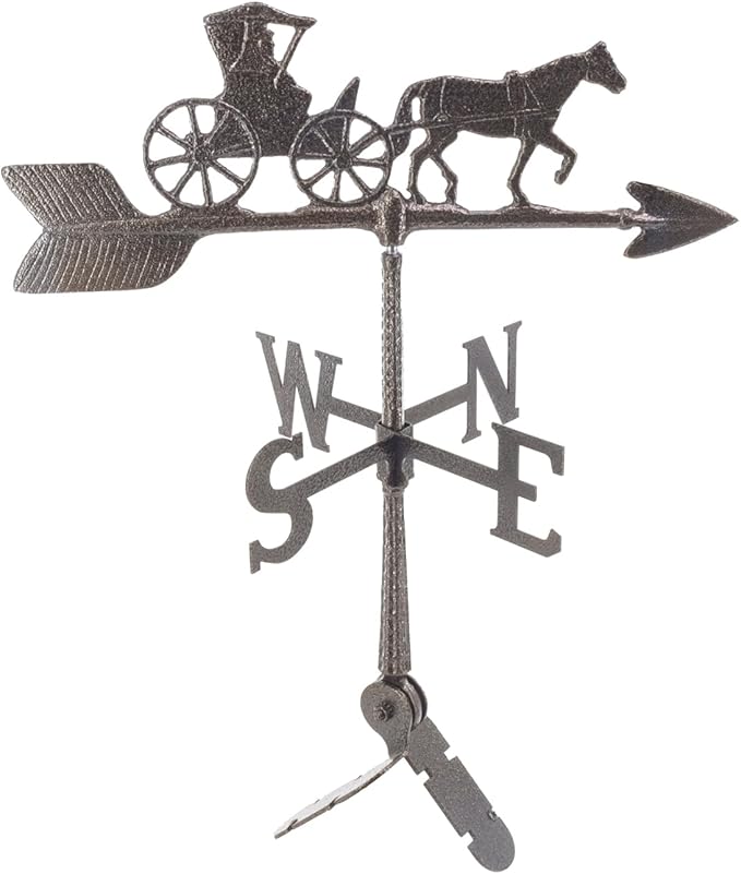 Montague Metal Products - Weathervane - Cast Aluminum Weathervane -Includes Roof Mount - 6 Colors Available (Country Doctor, Hammered Bronze)