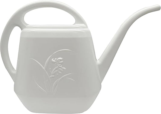 Plant Watering Can - Indoor and Outdoor Home Garden - 1/2 Gallon - White