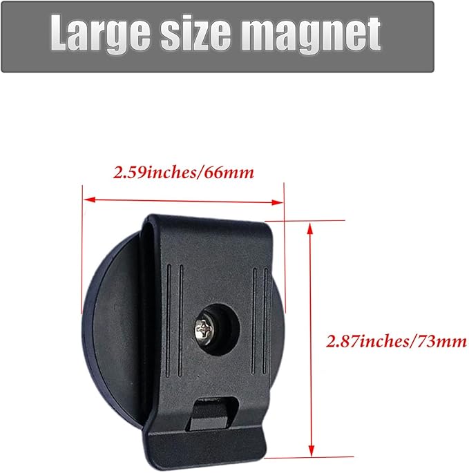 XXHong Magnetic Tool Holder Belt Clip Heavy Duty Magnetic Tool Holder Organizer for Screws Nails Screwdrivers Wrench Metal Accessories 2 PCs