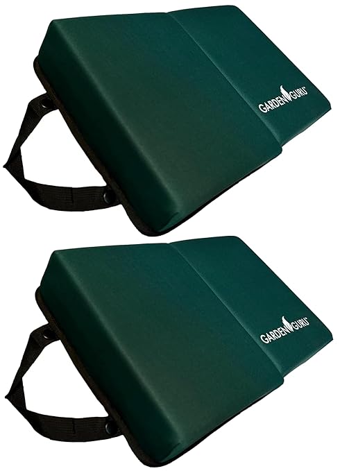 Garden Guru Extra Thick Gardening Kneeling Kneeler Pad – Ultra Soft Foam Cushion Padding for Knee – Water Resistant - Garden Kneeler Mat for Yard Work, Cleaning, Household Chores, and Roofing (2 Pack)