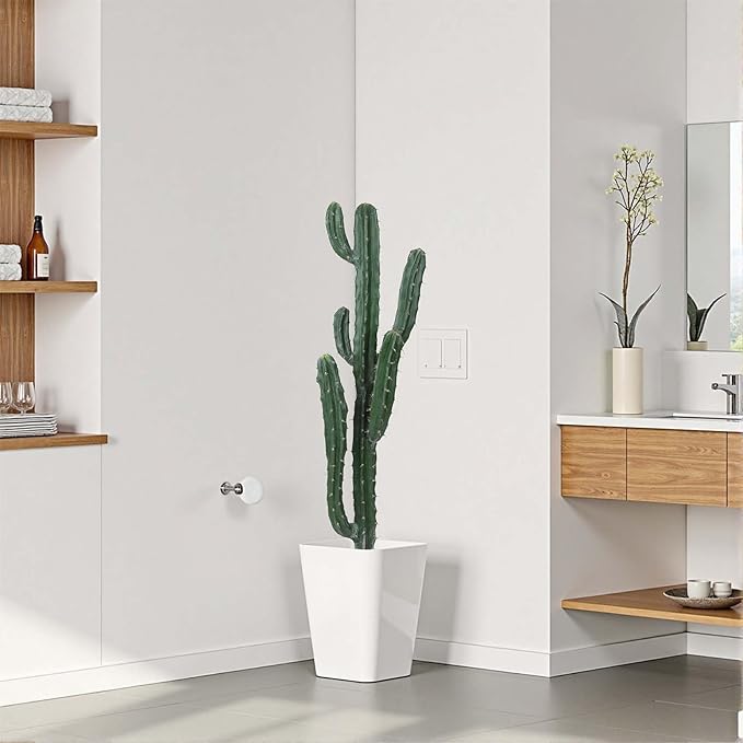 Artificial Cactus 41inch Faux Cacti Fake Saguaro Plants for Indoor Outdoor Home Office Garden Decor
