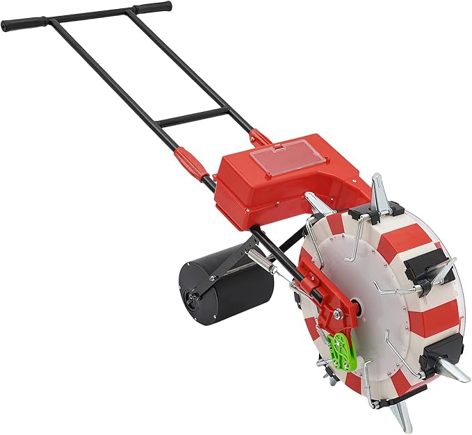 Manual Seeder，Hand-Push Garden Seeder Roller Seeding Row Planter Corn Planter Seeder for Soy Peanut Corn Cotton Soybean,6 Holes