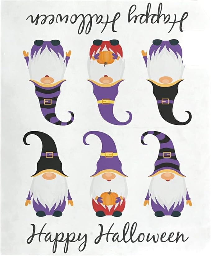 ALAZA Happy Halloween Gnome Magnetic Mailbox Cover MailWraps Garden Yard Home Decor for Outside Standard Size-18"x 20.8"