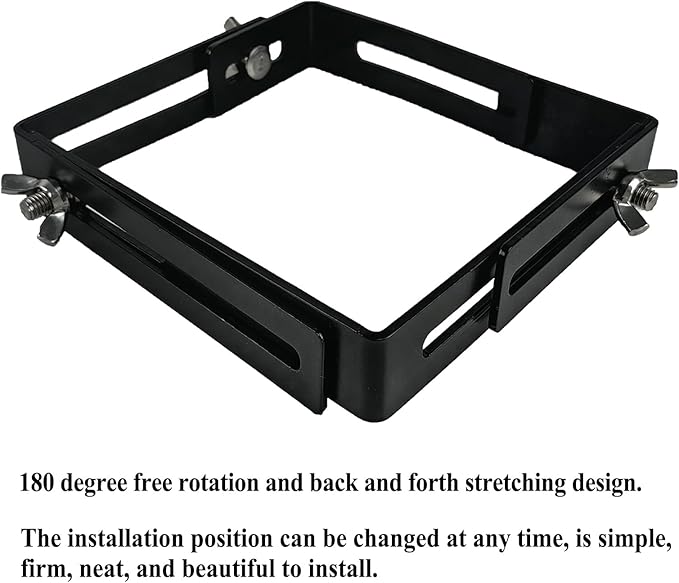 Adjustable Planter Box Brackets, Window Boxes Planters, Heavy-Duty Planters Hanging Flower Box Holders,for Mounting Railing Windowsills, Garden, Fences, and Balcony (2 Pack Black)