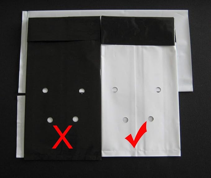 HORTIPOTS Grow Bag 7 Gallon Square Nursery Container Made of Black White Poly Films (25 Pieces per Pack)