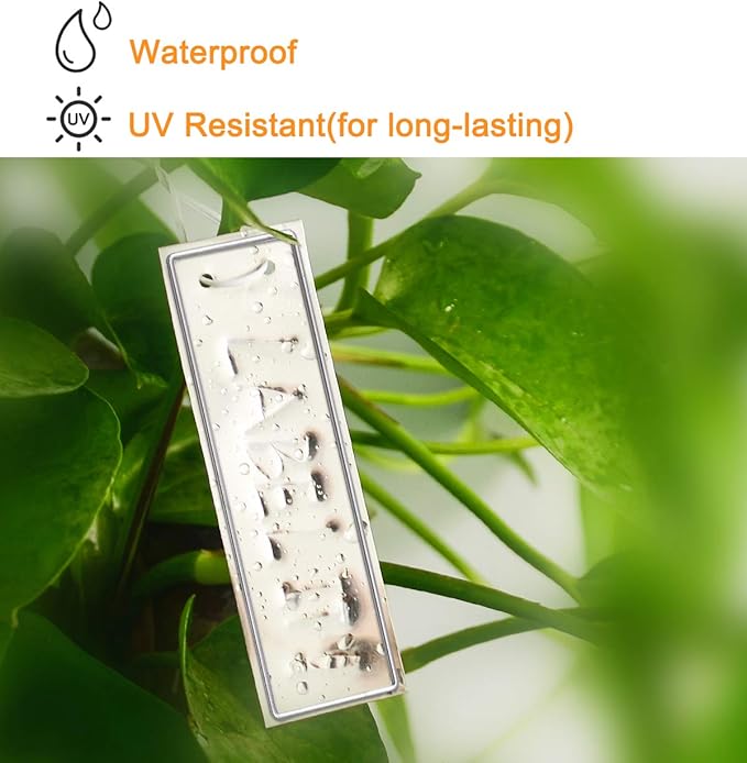 Aluminum Plant Labels, Double Sided Metal Labels, Metal Label Tree ID Tags Durable & Waterproof Pot Label Tag Outdoor Marker for Indoor Outdoor Gardening Nursery (50)