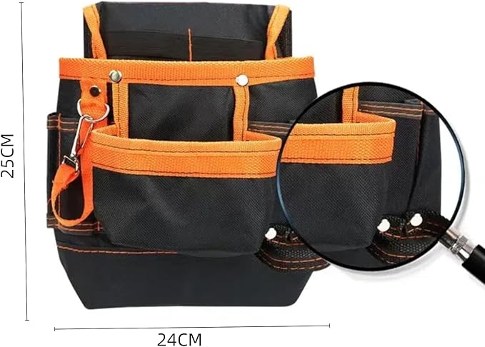 Electrician Tool Pouch,Electrician Tool Belt,Detachable & Adjustable Tool Pouch belt for Electrician,Carpenter,Construction,Work Apron,Utility Belt