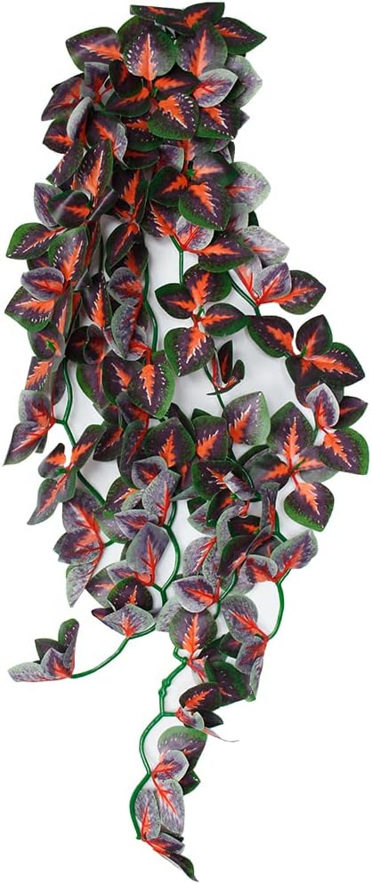 Dsoar 40cm/16in Aquarium Decorations Plants Artificial Fake Plastic Water Grass Plants for Fish Tank Aquarium Decor Artificial Hanging Plants