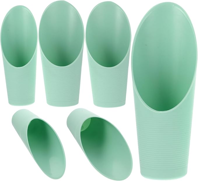 Kisangel Kids Gardening Shovel Set 6Pcs Plastic Soil Scoops for Planting Bonsai and Outdoor Garden Use Easy to Carry and Store