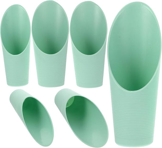 Kisangel Kids Gardening Shovel Set 6Pcs Plastic Soil Scoops for Planting Bonsai and Outdoor Garden Use Easy to Carry and Store