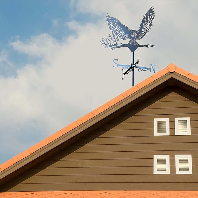 Roof Mount Weather Vane Garden Stake Weathervane for Garden Yard Patio