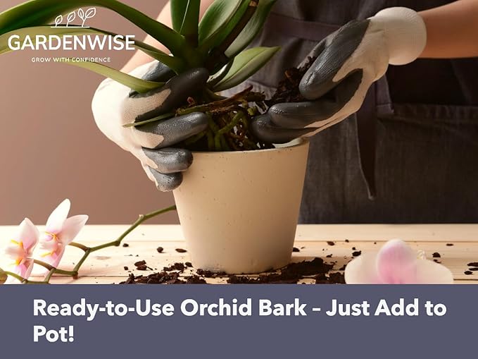 Premium Orchid Bark for Potting Mix – Ready-to-Use Pine Bark for Indoor Plants, Orchid Repotting & Soil Mix Creation, Ideal Orchid Medium (3 quarts)